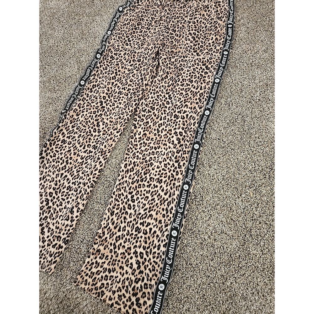 Juicy Couture Leopard Print Sleepwear Set Womans Sz Sm Safari Indie Sleaze Y2K - Picture 13 of 16